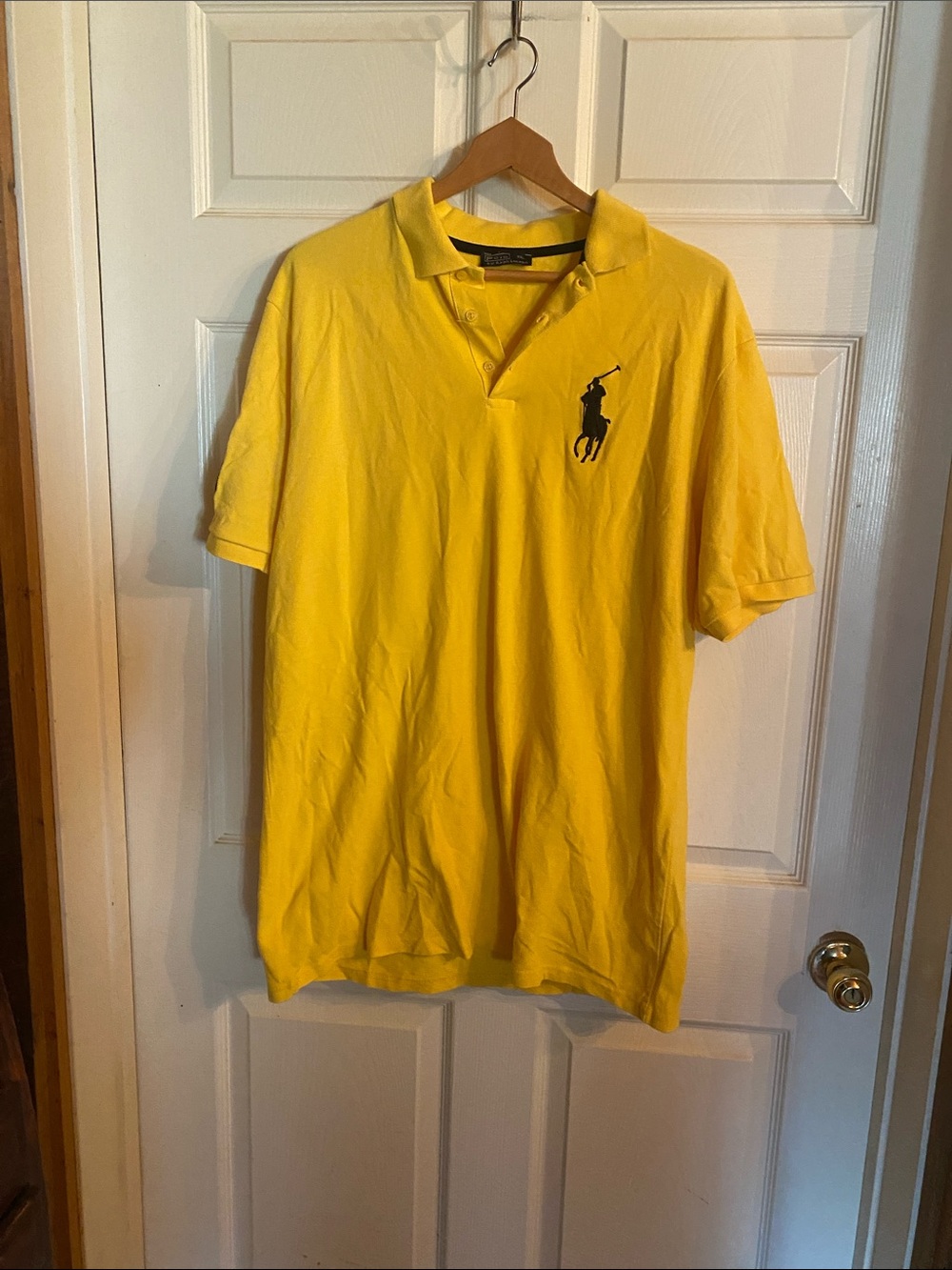 Ralph Lauren Bright Yellow Polo with Navy Pony